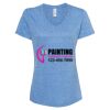 Women's Snow Heather Jersey V-Neck T-Shirt Thumbnail