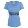 Women's Snow Heather Jersey V-Neck T-Shirt Thumbnail