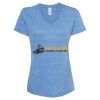 Women's Snow Heather Jersey V-Neck T-Shirt Thumbnail