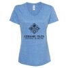 Women's Snow Heather Jersey V-Neck T-Shirt Thumbnail