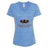 Women's Snow Heather Jersey V-Neck T-Shirt Thumbnail