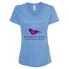 Women's Snow Heather Jersey V-Neck T-Shirt Thumbnail