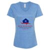 Women's Snow Heather Jersey V-Neck T-Shirt Thumbnail