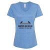 Women's Snow Heather Jersey V-Neck T-Shirt Thumbnail