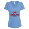 Women's Snow Heather Jersey V-Neck T-Shirt Thumbnail
