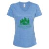 Women's Snow Heather Jersey V-Neck T-Shirt Thumbnail