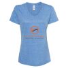 Women's Snow Heather Jersey V-Neck T-Shirt Thumbnail