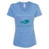 Women's Snow Heather Jersey V-Neck T-Shirt Thumbnail