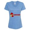 Women's Snow Heather Jersey V-Neck T-Shirt Thumbnail