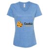 Women's Snow Heather Jersey V-Neck T-Shirt Thumbnail