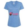 Women's Snow Heather Jersey V-Neck T-Shirt Thumbnail