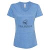 Women's Snow Heather Jersey V-Neck T-Shirt Thumbnail