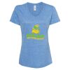 Women's Snow Heather Jersey V-Neck T-Shirt Thumbnail
