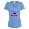 Women's Snow Heather Jersey V-Neck T-Shirt Thumbnail