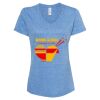Women's Snow Heather Jersey V-Neck T-Shirt Thumbnail
