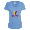 Women's Snow Heather Jersey V-Neck T-Shirt Thumbnail