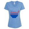 Women's Snow Heather Jersey V-Neck T-Shirt Thumbnail