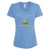 Women's Snow Heather Jersey V-Neck T-Shirt Thumbnail