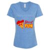 Women's Snow Heather Jersey V-Neck T-Shirt Thumbnail