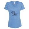 Women's Snow Heather Jersey V-Neck T-Shirt Thumbnail