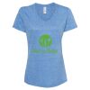 Women's Snow Heather Jersey V-Neck T-Shirt Thumbnail