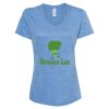 Women's Snow Heather Jersey V-Neck T-Shirt Thumbnail