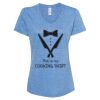 Women's Snow Heather Jersey V-Neck T-Shirt Thumbnail