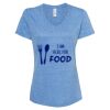 Women's Snow Heather Jersey V-Neck T-Shirt Thumbnail