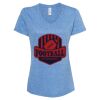 Women's Snow Heather Jersey V-Neck T-Shirt Thumbnail