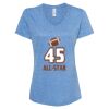 Women's Snow Heather Jersey V-Neck T-Shirt Thumbnail