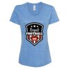 Women's Snow Heather Jersey V-Neck T-Shirt Thumbnail
