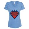 Women's Snow Heather Jersey V-Neck T-Shirt Thumbnail