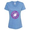 Women's Snow Heather Jersey V-Neck T-Shirt Thumbnail