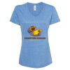 Women's Snow Heather Jersey V-Neck T-Shirt Thumbnail