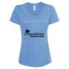 Women's Snow Heather Jersey V-Neck T-Shirt Thumbnail