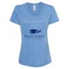 Women's Snow Heather Jersey V-Neck T-Shirt Thumbnail