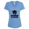 Women's Snow Heather Jersey V-Neck T-Shirt Thumbnail