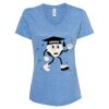 Women's Snow Heather Jersey V-Neck T-Shirt Thumbnail