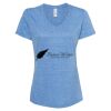 Women's Snow Heather Jersey V-Neck T-Shirt Thumbnail