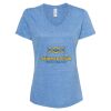 Women's Snow Heather Jersey V-Neck T-Shirt Thumbnail