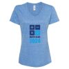 Women's Snow Heather Jersey V-Neck T-Shirt Thumbnail