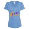 Women's Snow Heather Jersey V-Neck T-Shirt Thumbnail