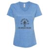 Women's Snow Heather Jersey V-Neck T-Shirt Thumbnail