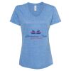 Women's Snow Heather Jersey V-Neck T-Shirt Thumbnail