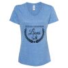 Women's Snow Heather Jersey V-Neck T-Shirt Thumbnail