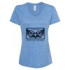 Women's Snow Heather Jersey V-Neck T-Shirt Thumbnail