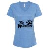 Women's Snow Heather Jersey V-Neck T-Shirt Thumbnail
