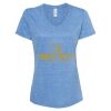 Women's Snow Heather Jersey V-Neck T-Shirt Thumbnail