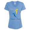 Women's Snow Heather Jersey V-Neck T-Shirt Thumbnail