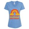 Women's Snow Heather Jersey V-Neck T-Shirt Thumbnail